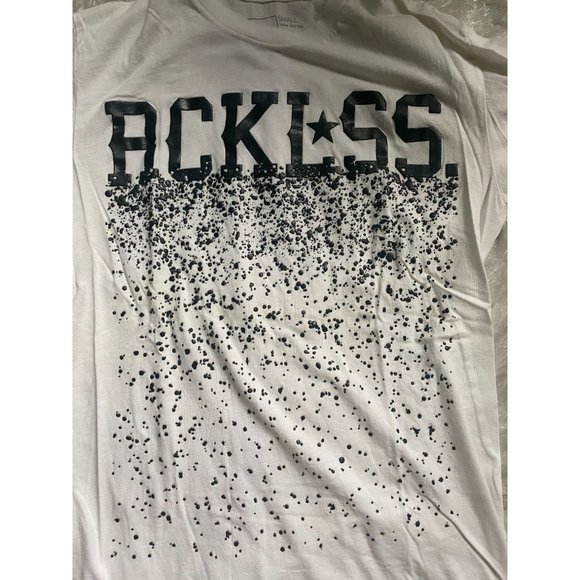 Young and Reckless White Graphic T-Shirt Men's SMALL Y&R Cotton - Picture 2 of 4